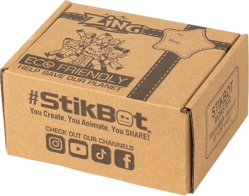Miniatura 6 de StikBot Zing Monsters, juego completo de 6 figuras de acción de monstruo posables, incluye risas, duende, insector, sombrío, Aquafang y Kyron