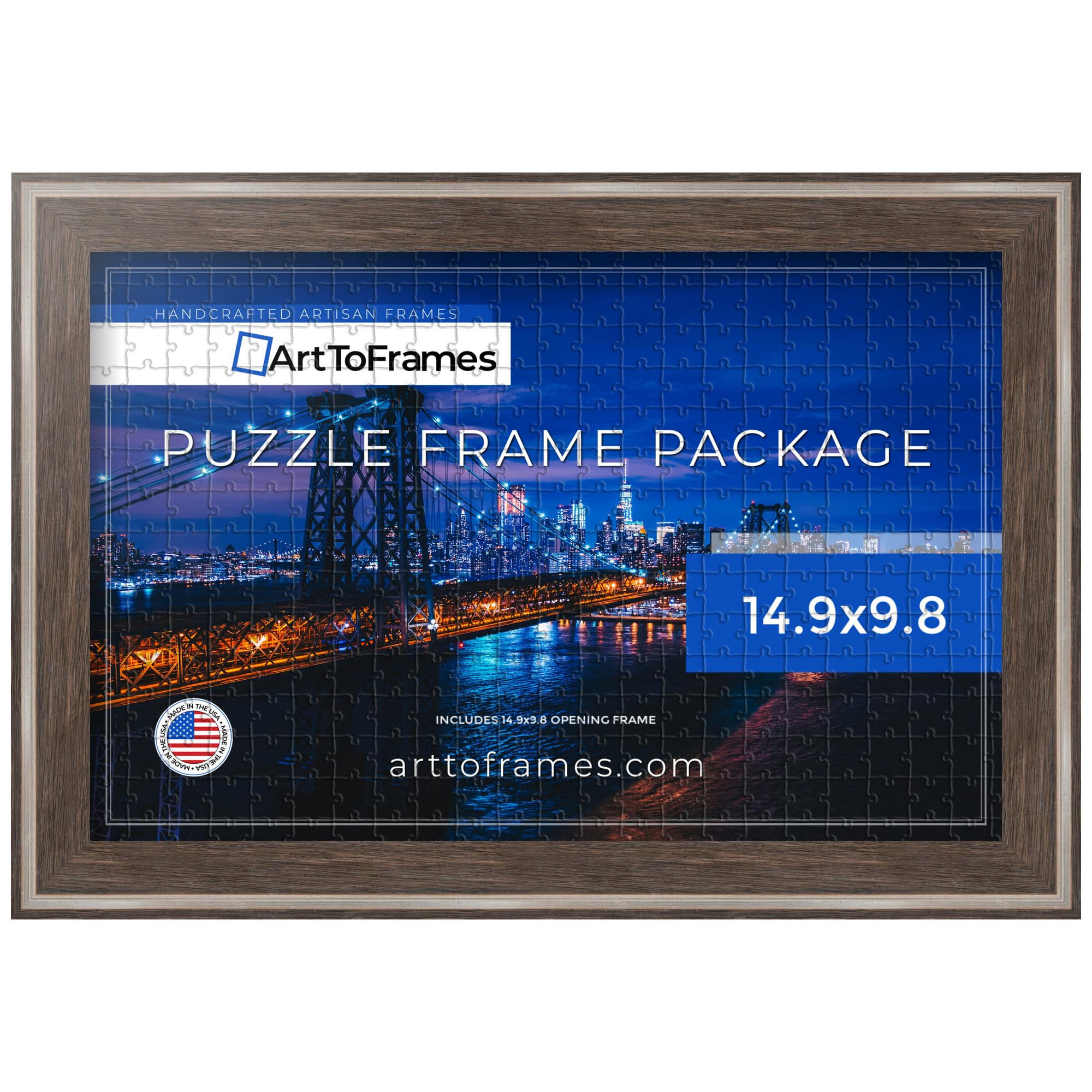 アートフレーム Amazon.com - ArtToFrames 14.9x9.8 INCH/38x25 CM Gray Frame for 100