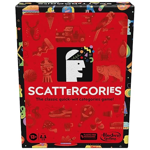 Hasbro Gaming Scattergories Classic Game, Party Game for Adults and