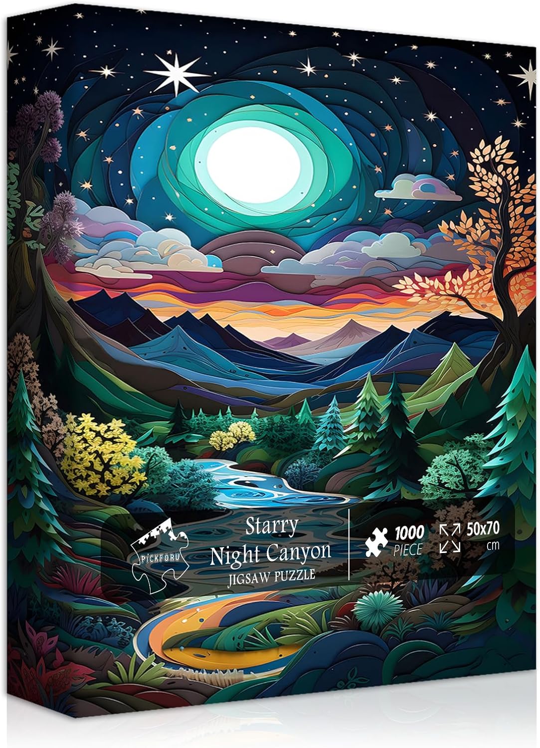 Puzzles para adultos PICKFORU 1000 piezas paisaje natural