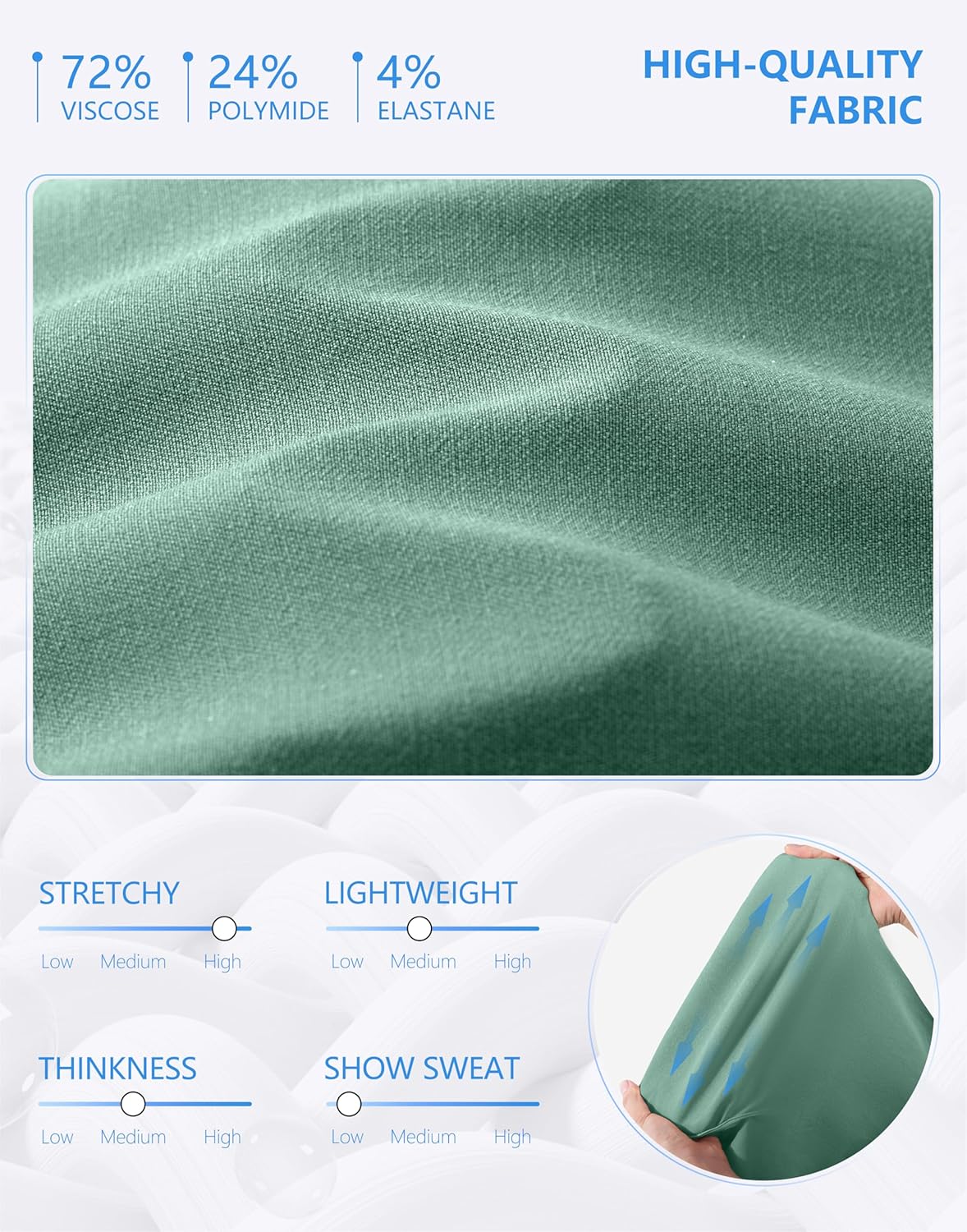 G Gradual 5" Women's Golf Shorts Stretchy Lightweight Outdoor Hiking Shorts with Pockets Shorts for Women Casual Summer - Image 5