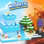 Frozen Toys Magnetic Blocks - Build Mine Magnet World Frozen & Lava Set, Magnetic Tiles Building Blocks Toddler Toys STEM Sensory Outdoor Kids Toys, Gifts for Boys & Girls Toys for Ages 3 4 5 6 7 8