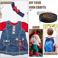 Vista 25 de Outus 2 rollos de cinta de dobladillo, cinta adhesiva para planchar sin coser para pantalones cada uno de 1/2 pulgada (70 yardas cada uno, negro)