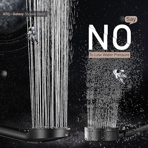 Miniatura 8 de Filtered Shower Head 7 Spray Mode Matte Black Shower Head with Filters High Pressure Shower Heads with Handheld Spray Combo Built-in Power Wash Mode