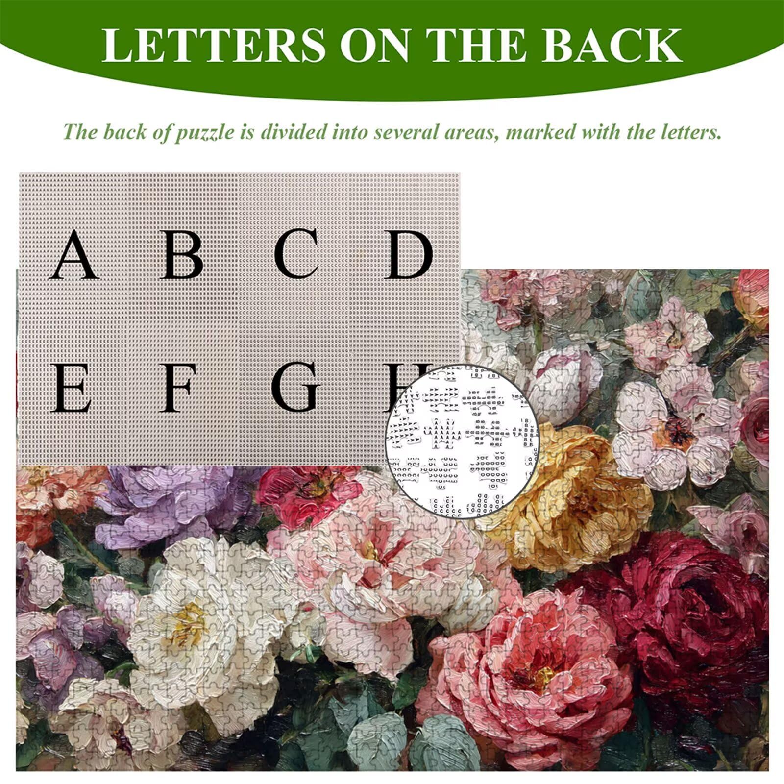 Puzzle 1500 Piezas Adultos Vistoso & Flor, Rompecabezas con Letras Traseras y Póster, Pasatiempo Antiestrés, Decoración de Pared, Regalo Decorar Mujer Hombre 87 x 57 cm (14 Años +) P3#197