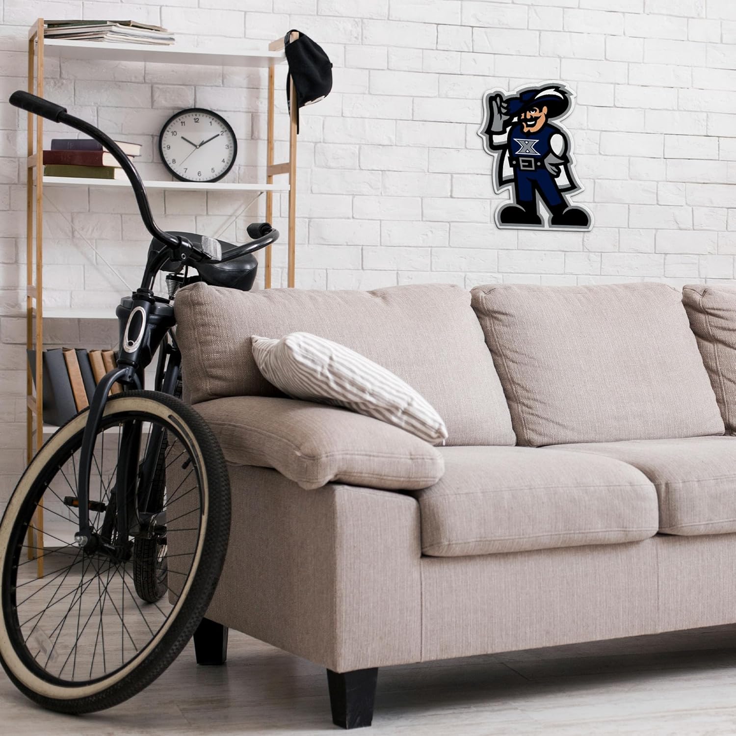 Rico Industries NCAA Xavier Musketeers Mascot Shape Cut Pennant - Home and Living Room Décor - Soft Felt EZ to Hang - Image 3