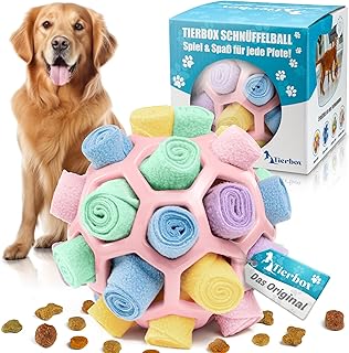 Tierbox Schnüffelball für Hunde Intelligenzspielzeug [für alle Hunde] Schnüffelspiele Hund | Flamingo-Rosa product image