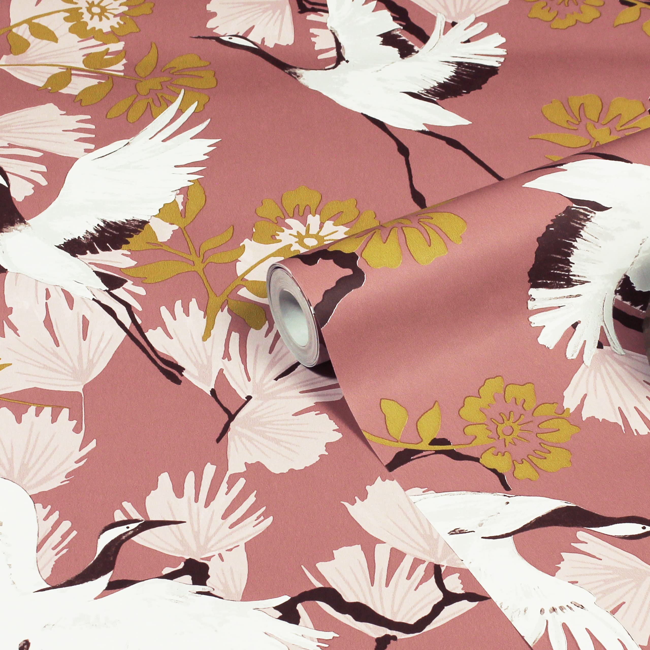Furn. Demoiselle Tropical Blush Matte Wallpaper