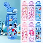 Bouteille d'eau pour enfants avec poignée,BPA Bouteille d'eau en plastique Tritan gratuite pour les enfants 3+,22 oz Bouteille à boire pour les enfants à l'épreuve des fuites pour les voyages scolaires Gym, Astronaute