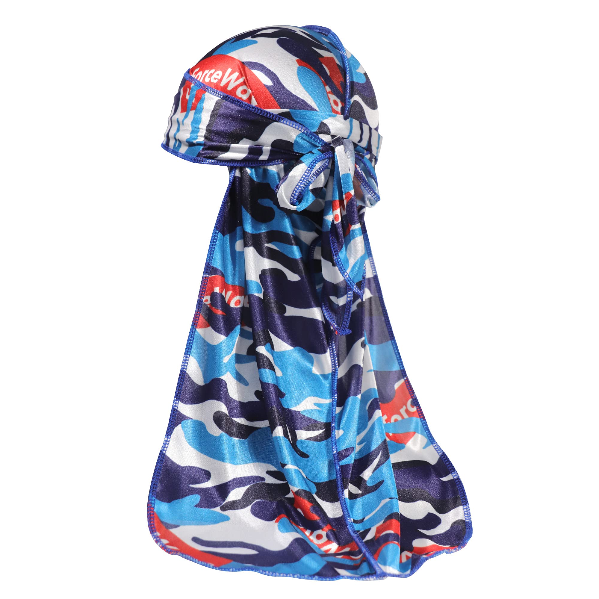 ForceWaveDesigner Durag for Men Waves Silky Durag Doo Rags Du rag