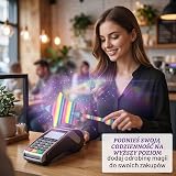 Magiczna różdżka karty kredytowej, uchwyt na karty kredytowe z bankomatem do płatności zbliżeniowych, zabawny i oryginalny prezent dla dzieci i dorosłych – 1 sztuka