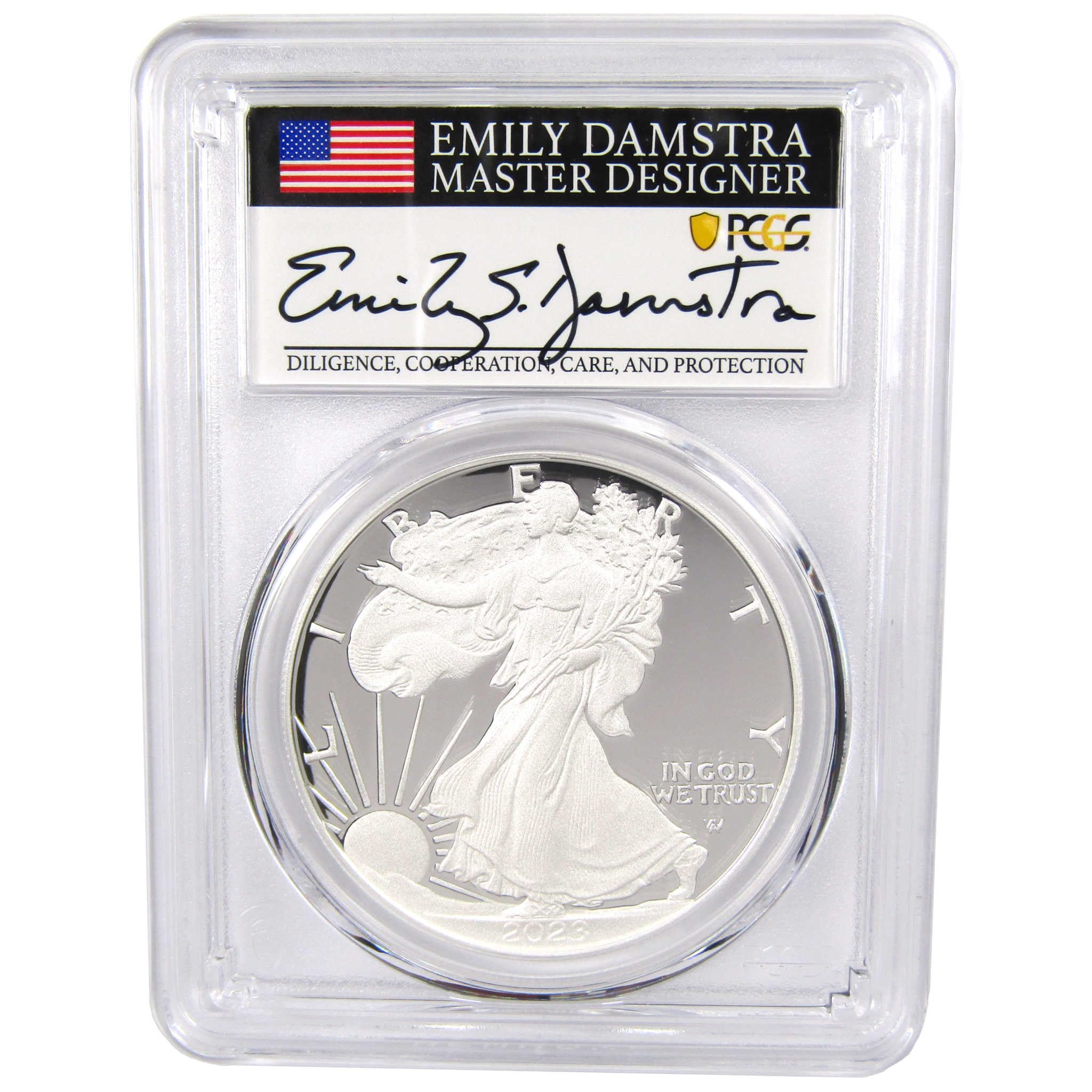 2023 S American Silver Eagle PR 70 DCAM PCGS First Strike SKU