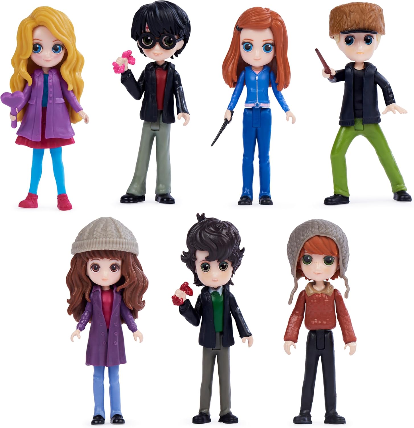 Wizarding World Harry Potter, Magical Minis Hogsmeade Collector Set with 7 Figures, Kids Toys for Girls and Boys Ages 6 and up