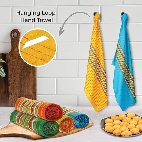 Miniatura 6 de Urban Villa Toallas de cocina 100% algodón para cocina (juego de 4) paños de cocina de 20 x 30 pulgadas, altamente absorbentes, juego de ropa de