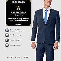 Vista 6 de Haggar Traje de corte ajustado elástico premium para hombre JMH - Pantalones y chaquetas