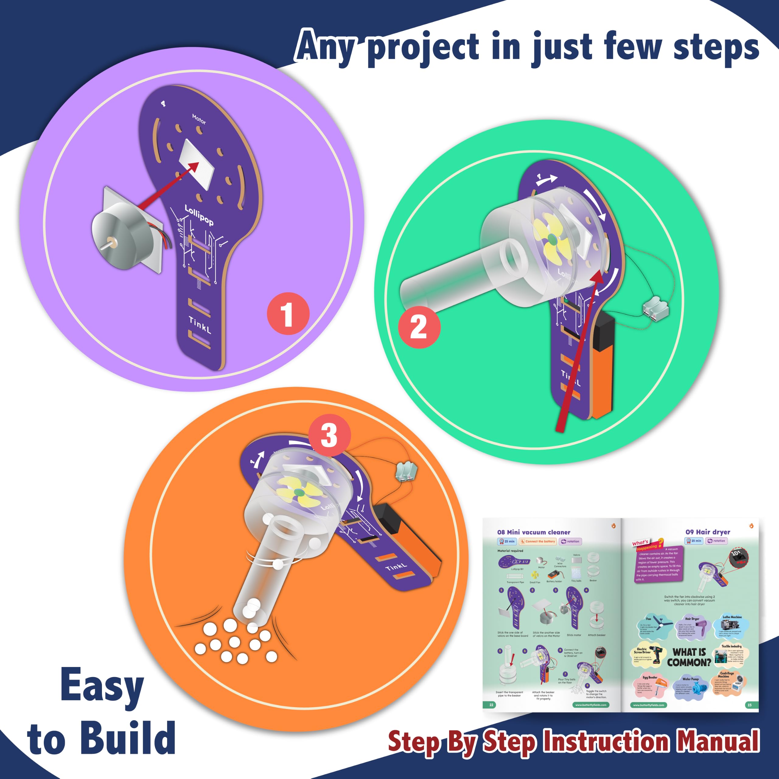 Butterfly EduFields Jumbo STEM-Projekt-Set für Kinder im Alter von 12–14 Jahren, Ingenieur- und STEM-Roboter-Kits für 8–12 Jahre, Elektronikschaltungen, bestes Geburtstagsgeschenk für Kinder im Alter