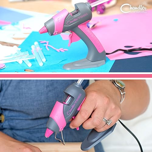 Miniatura 5 de Paquete económico de pistola de pegamento de pie mini  tamaño completo