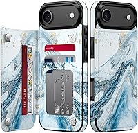 Vista 399 de LETO para iPhone 15 Pro Funda tipo cartera - Tapa tipo folio con patada - Diseños de moda - Tarjetero - Funda protectora para mujeres y niñas - 6.1