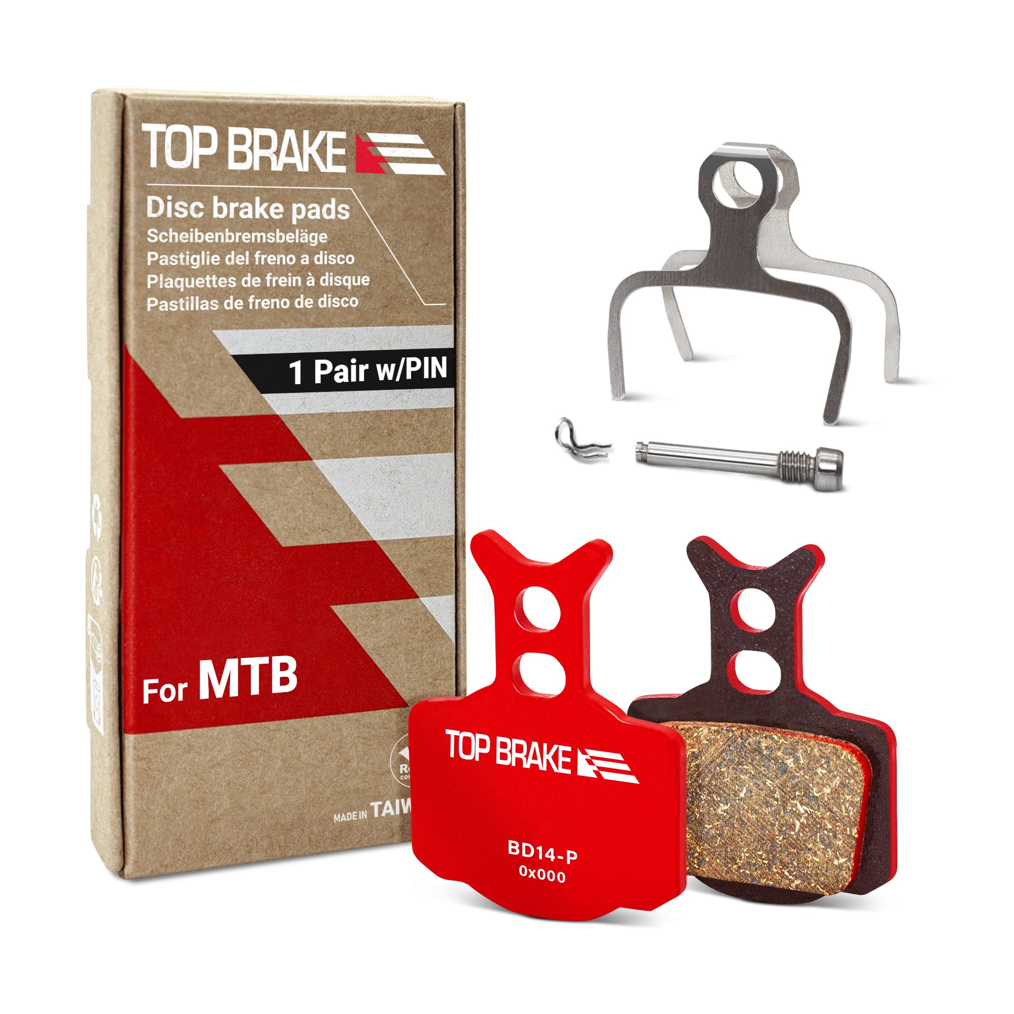 TOP BRAKE Plaquettes de Frein à Disque compatibles avec Formula Cura R1 T1 C1 Cura-E | VTT VTTAE Downhill Trail All Mountain Cross Country(XC) Cycling