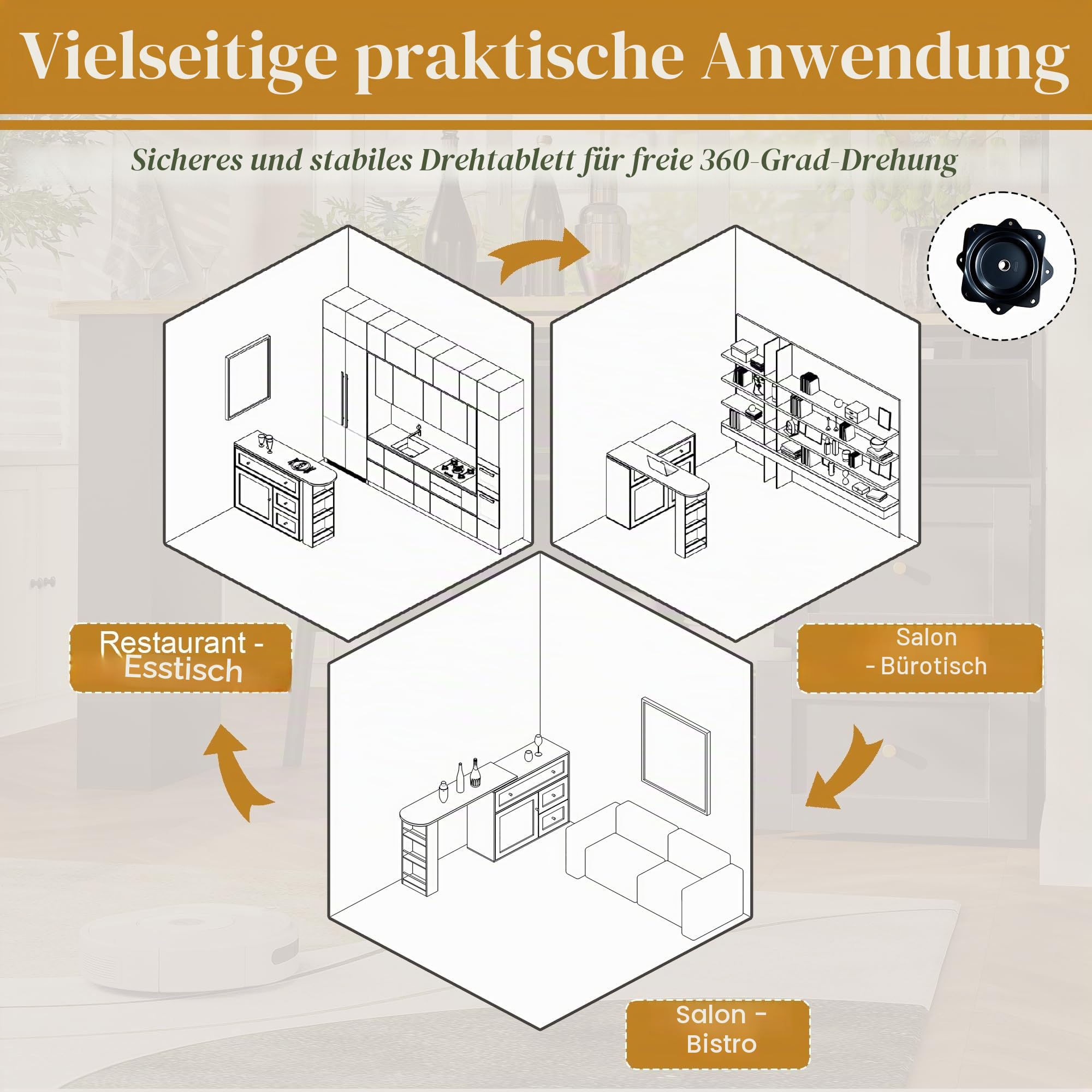 Dolamaní Ausziehbarer Bartisch mit Stauraum 138(204)×39×105 cm, Kücheninsel mit Snackregal, Teleskopischer Bartisch mit mit 360-Klappbarer Arbeitsplatte (Schwarz)