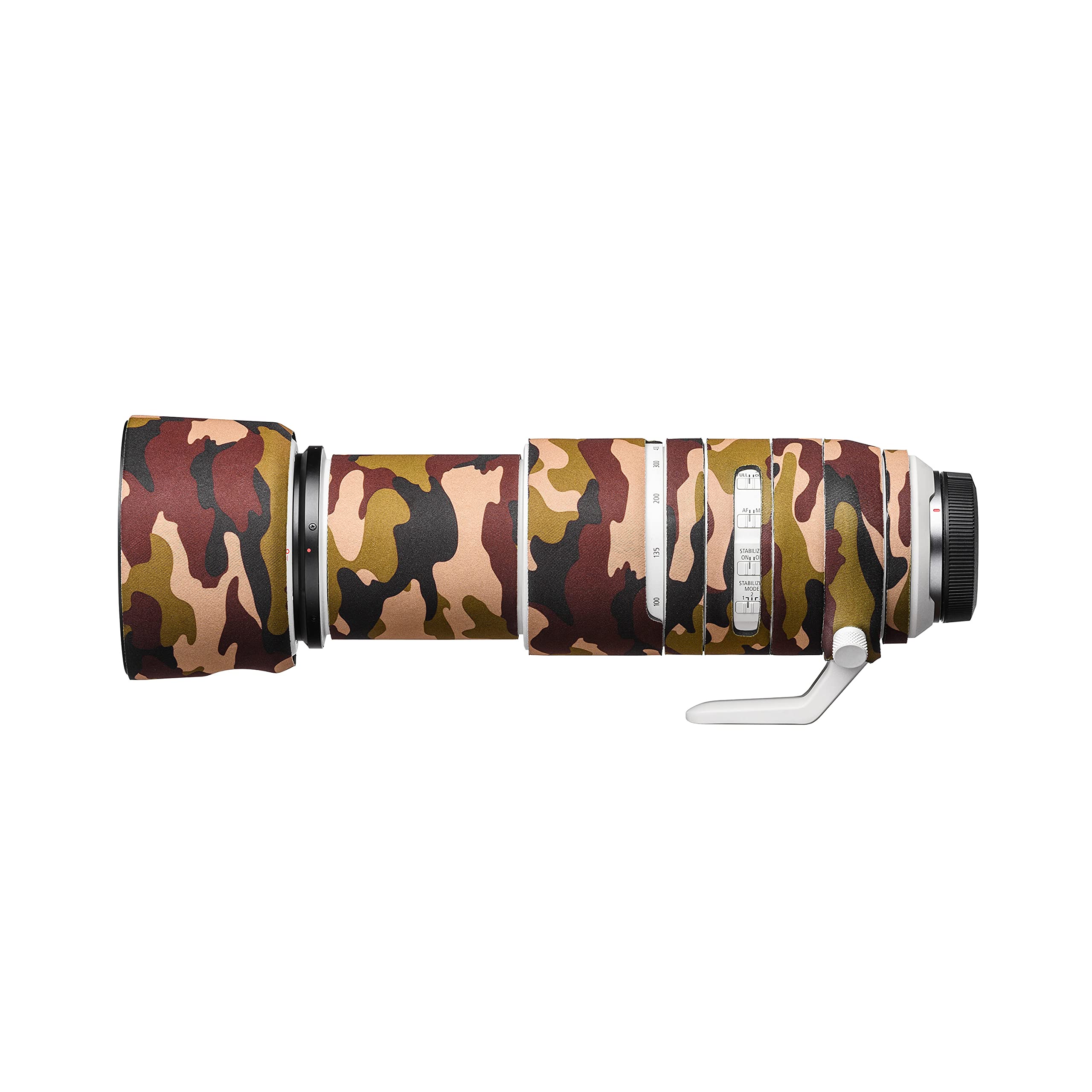 EasyCover Lens Oak – Protection Camouflage Marron Pour Objectif Canon RF 100-400mm F5.6-8 IS USM