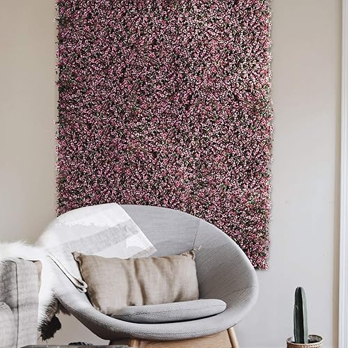 Miniatura 8 de Valla ECOOPTS, de hiedra artificial, 20 x 20 (50.8 x 50.8 cm), panel verde para decoración de exteriores o interiores, laurel, madera de boj, para