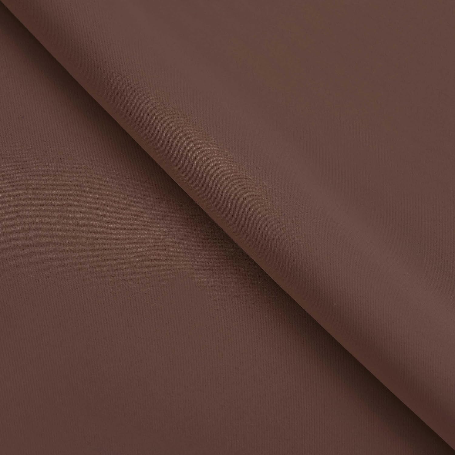 Superior Blackout Curtains, Room Darkening, Bedroom, Drapes, Kitchen, Living Room Window Accents, Sun Blocking, Thermal, 2 Pack, Solid Blackout Back Tab Curtains, Set of 2, 42" x 96", Cappuccino