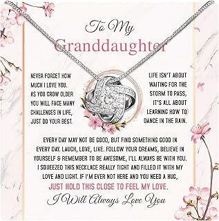Granddaughter Gifts From Grandma Grandpa, To My Granddaughter Necklace, Grandma Granddaughter Jewelry, Birthday Gift For Granddaughter, Graduation, Confirmation Gifts For Teenage Girl