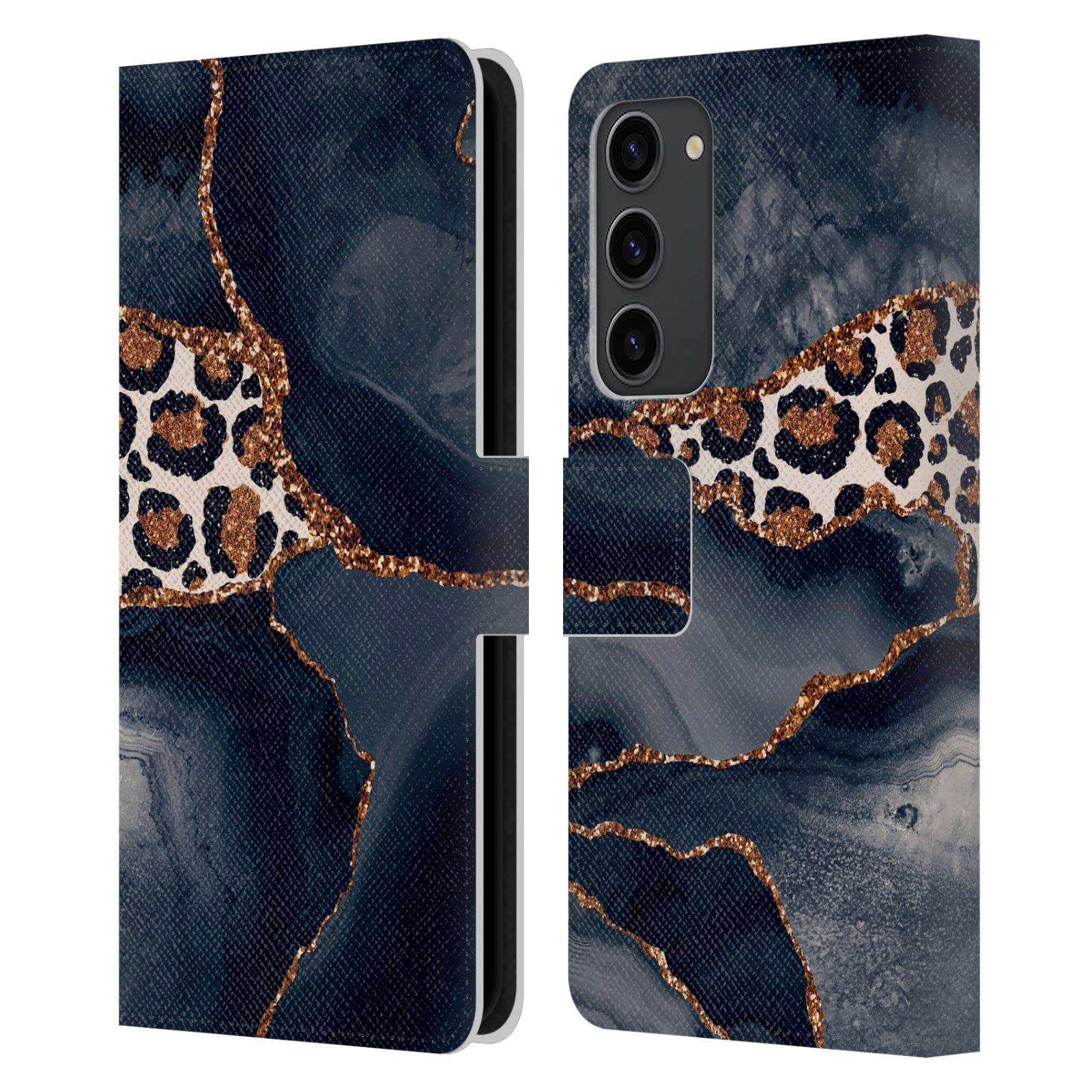 Étui portefeuille Galaxy S23 Plus Head Case Designs motif léopard UtArt - 7