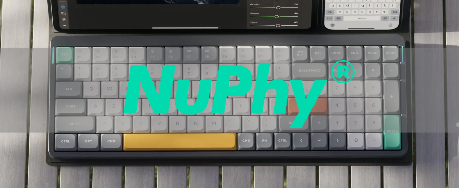 Amazon.com: nuphy Air96 V2 Wireless Mechanical Keyboard,100 Keys