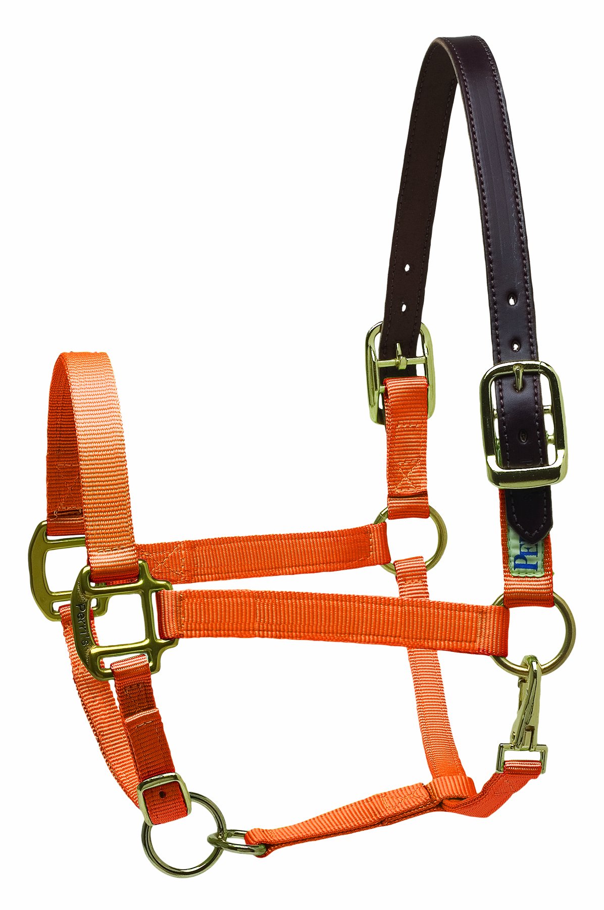 Perri's Premium Nylon Safety Halter, Pony, Orange