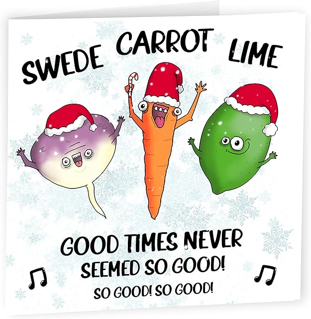 Funny Christmas Card, Funny Xmas Cards for Her and Him, Humorous Christmas Cards Funny Girlfriend or Wife and Daughter or Mum - Funny Husband Christmas Card - Funny Rude Christmas Cards