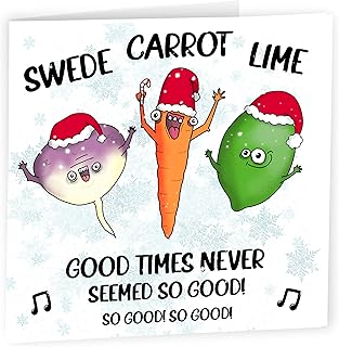 Funny Christmas Card, Funny Xmas Cards for Her and Him, Humorous Christmas Cards Funny Girlfriend or Wife and Daughter or Mum - Funny Husband Christmas Card - Funny Rude Christmas Cards