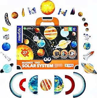 mierEdu Solar System for Kids,Planets Toys Create The Milky Way for Science STEAM Educational Preschool Early Learning Puzzle Interactive Play Kit, Space Toys for Kids 3 4 5 6 7 8