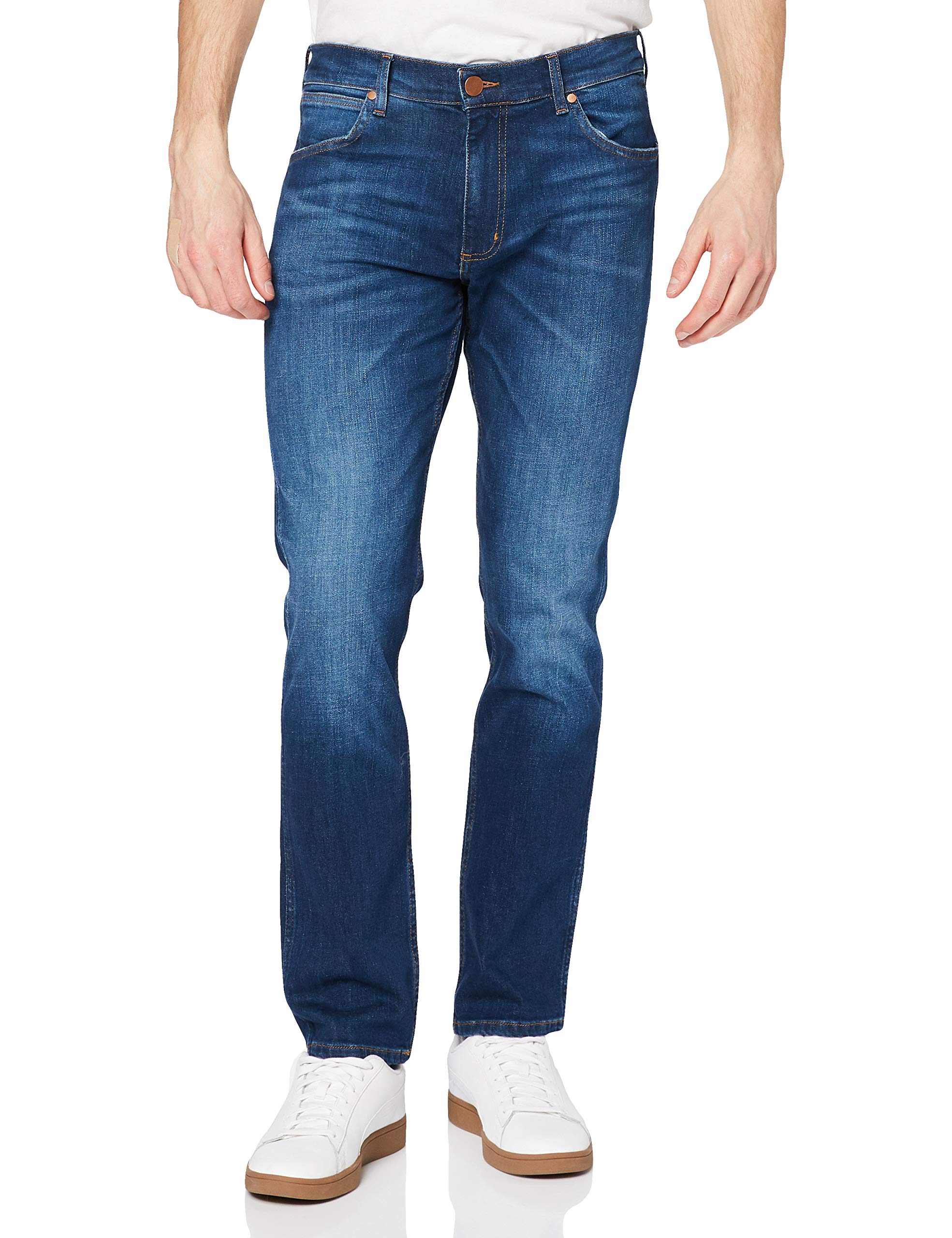 Wrangler Men's Greensboro Straight Jeans, For Real, 40W / 36L