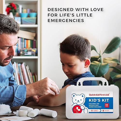 Miniatura 4 de Kit de primeros auxilios para niños para el hogarnegocios, mini kit de primeros auxilios de viaje  Kit de emergencia elegible para HSAFSA  Pequeño