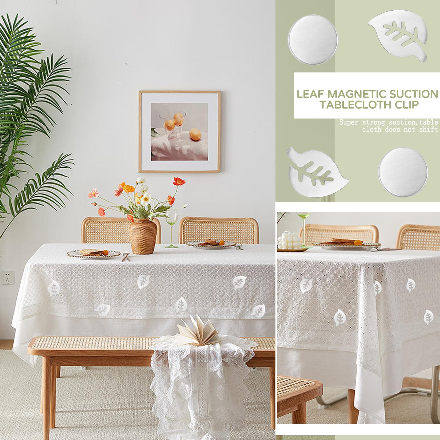 Lot de 8 poids magnétiques pour nappes d'extérieur - Fixations antidérapantes - Adaptés aux Lot de 8 poids magnétiques pour nappes d'extérieur - Fixations antidérapantes - Adaptés aux
