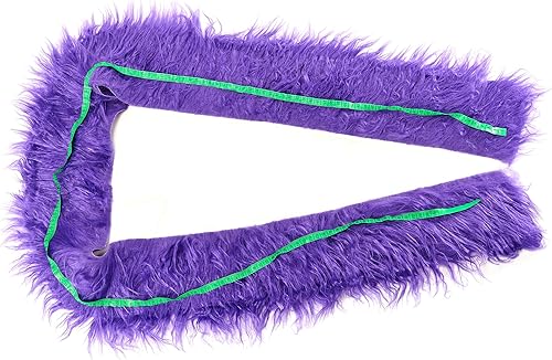 Miniatura 85 de Tiras precortadas de tela de piel sintética lanuda y esponjosa para gnomos, barba, cosplay, decoración enana (blanco, 8 x 60 pulgadas)