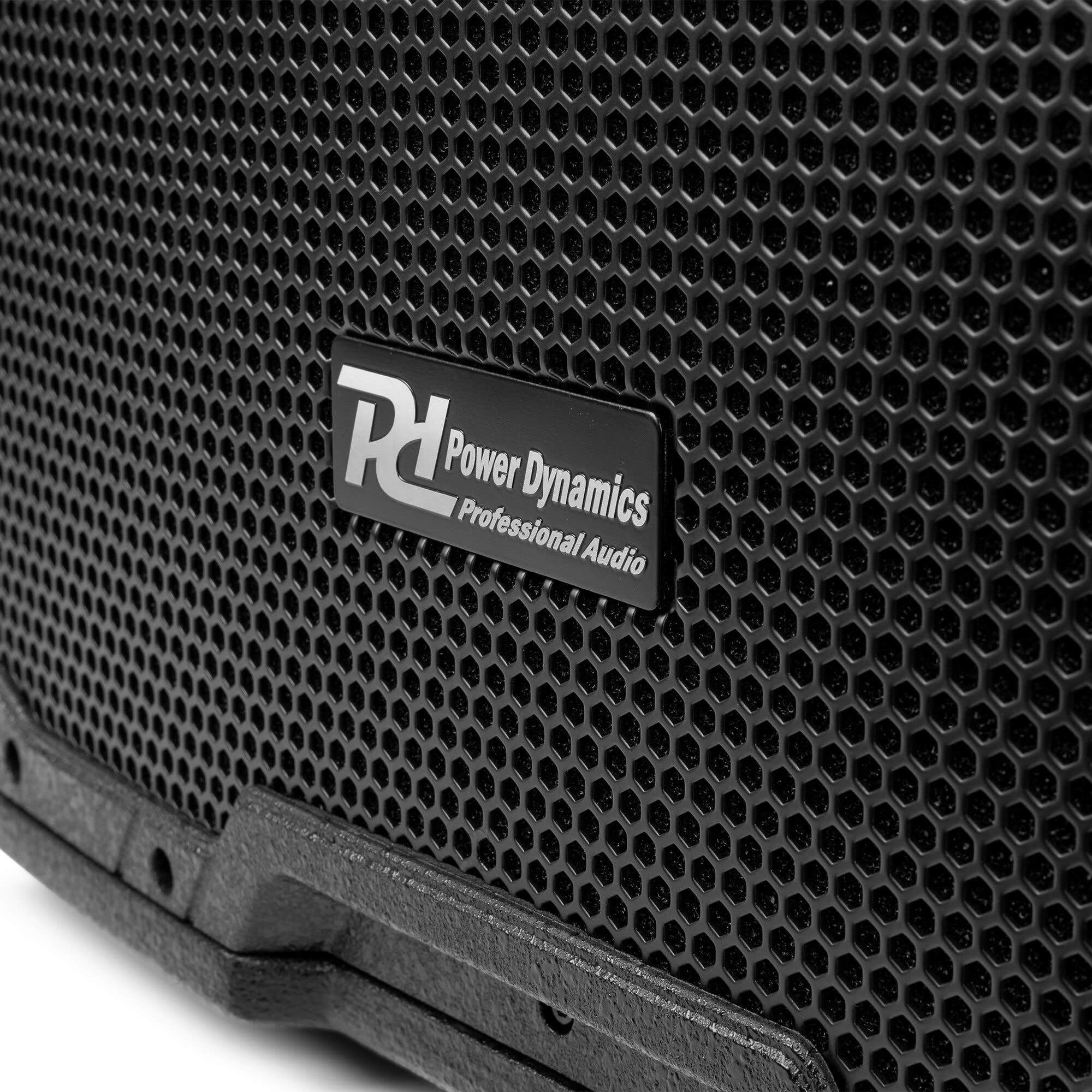 Power Dynamics PDY215SA Aktiver Subwoofer 15" - 900W - PA Aktiv Bass Tieftöner für DJ, Party, Club, Kino & Veranstaltungen - Professionelle Bassbox mit Class-D Verstärker für PA Anlage aus Sperrholz