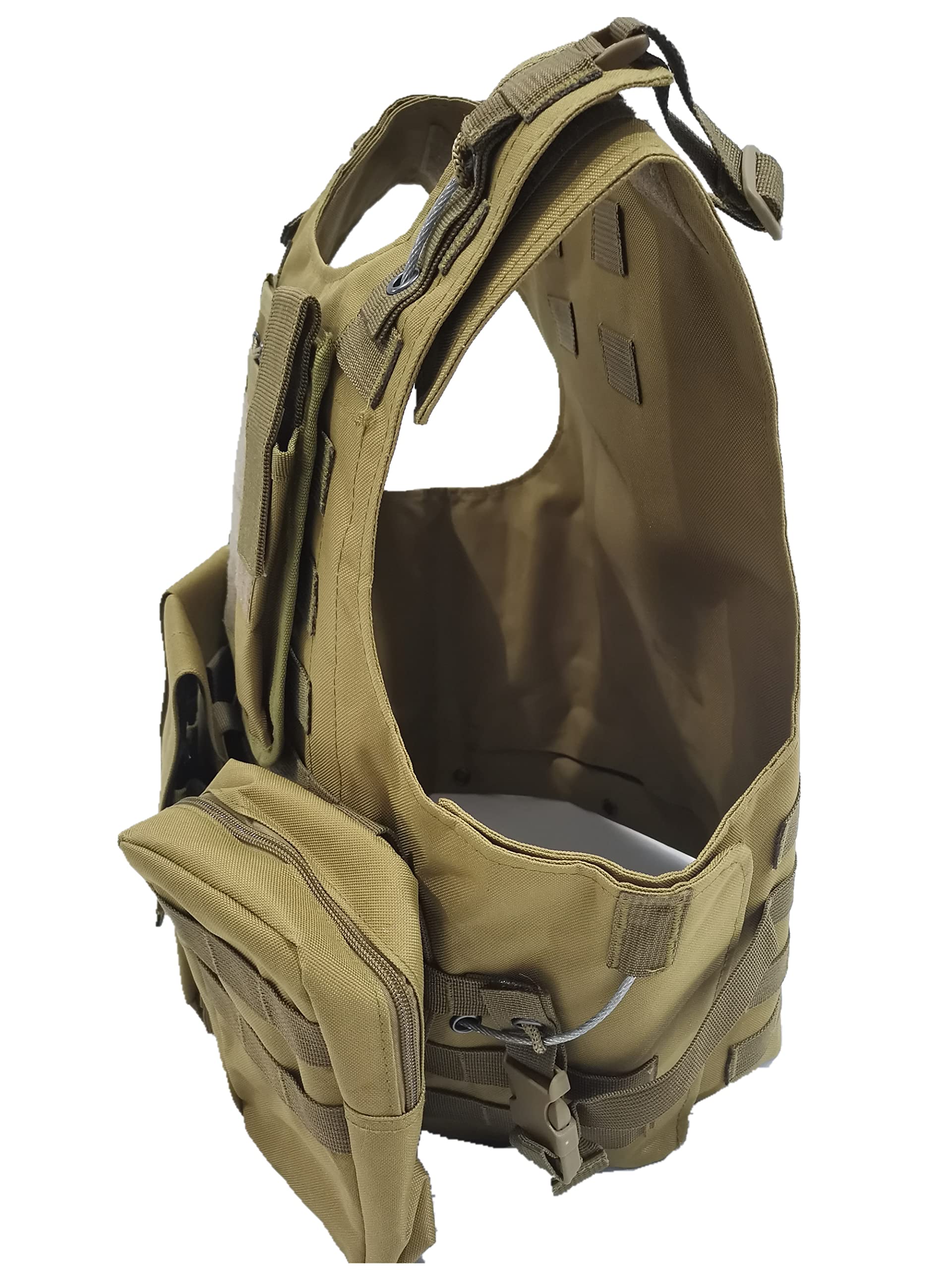 Chaleco táctico militar al aire libre, chaleco de juego de campo, equipo de protección de paintball, chaleco protector de pistola de aire, adecuado para la caza al aire libre, entrenamiento de combate