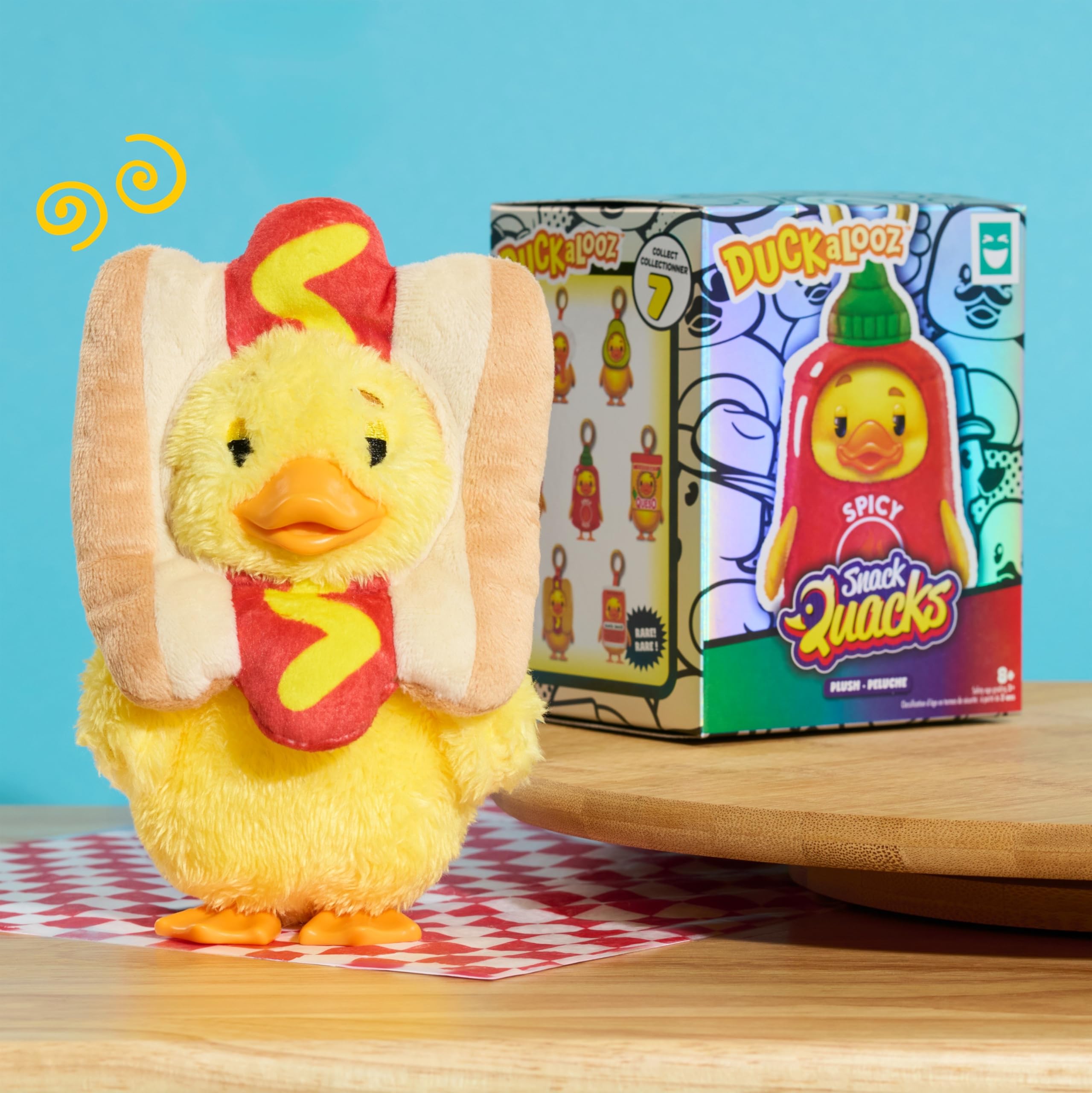 Happy HAUL Duckalooz Snack Quack Clip-On Plush Duck Assortment