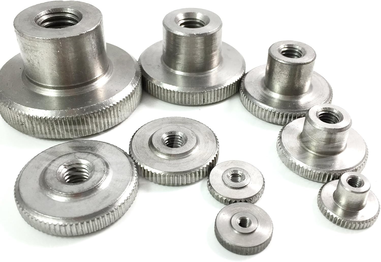 Pack of 4 x M6 Thin Type A2 Stainless KNURLED Thumb Nuts Amazon.co.uk