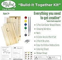 Vista 2 de Nature's Way Bird Products DIY Primera ventana de visualización Jardín-Casa-Pájaro, Madera