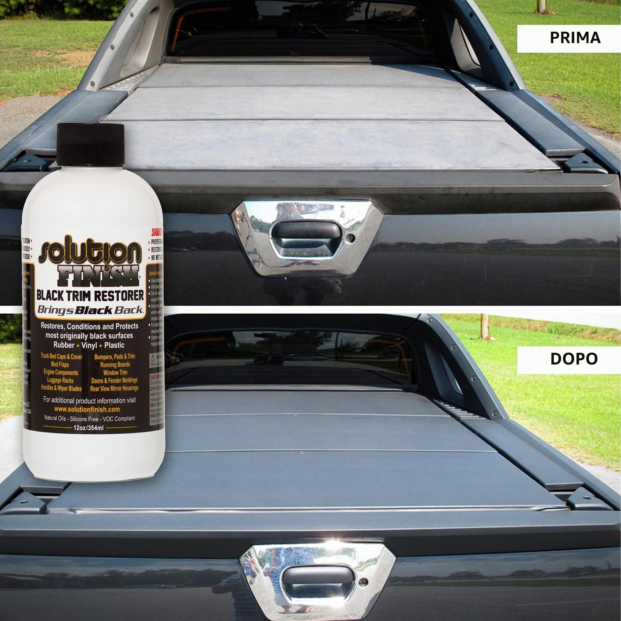 Solution Finish Black Plastic & Vinyl Restorer 12 oz. by Solution Finish