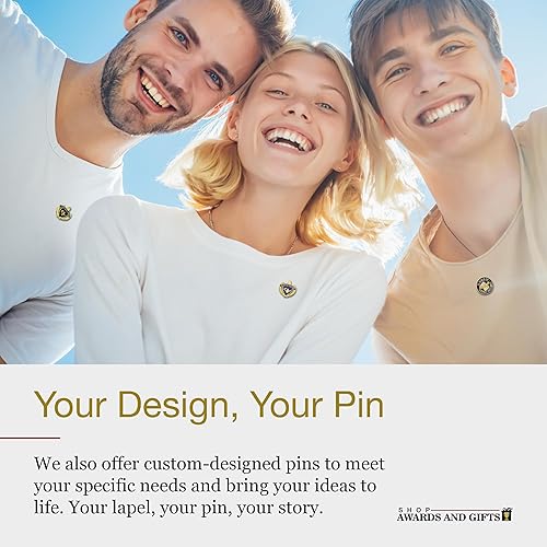 Miniatura 5 de SHOP AWARDS AND GIFTS Pines de solapa HP Series de 1 pulgada