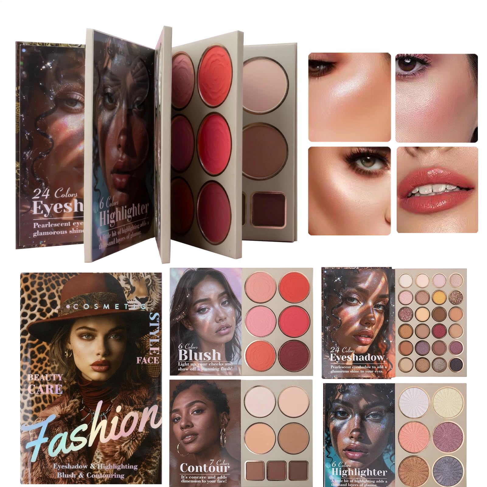 Palette di ombretti facili da mescolare per il contouring
