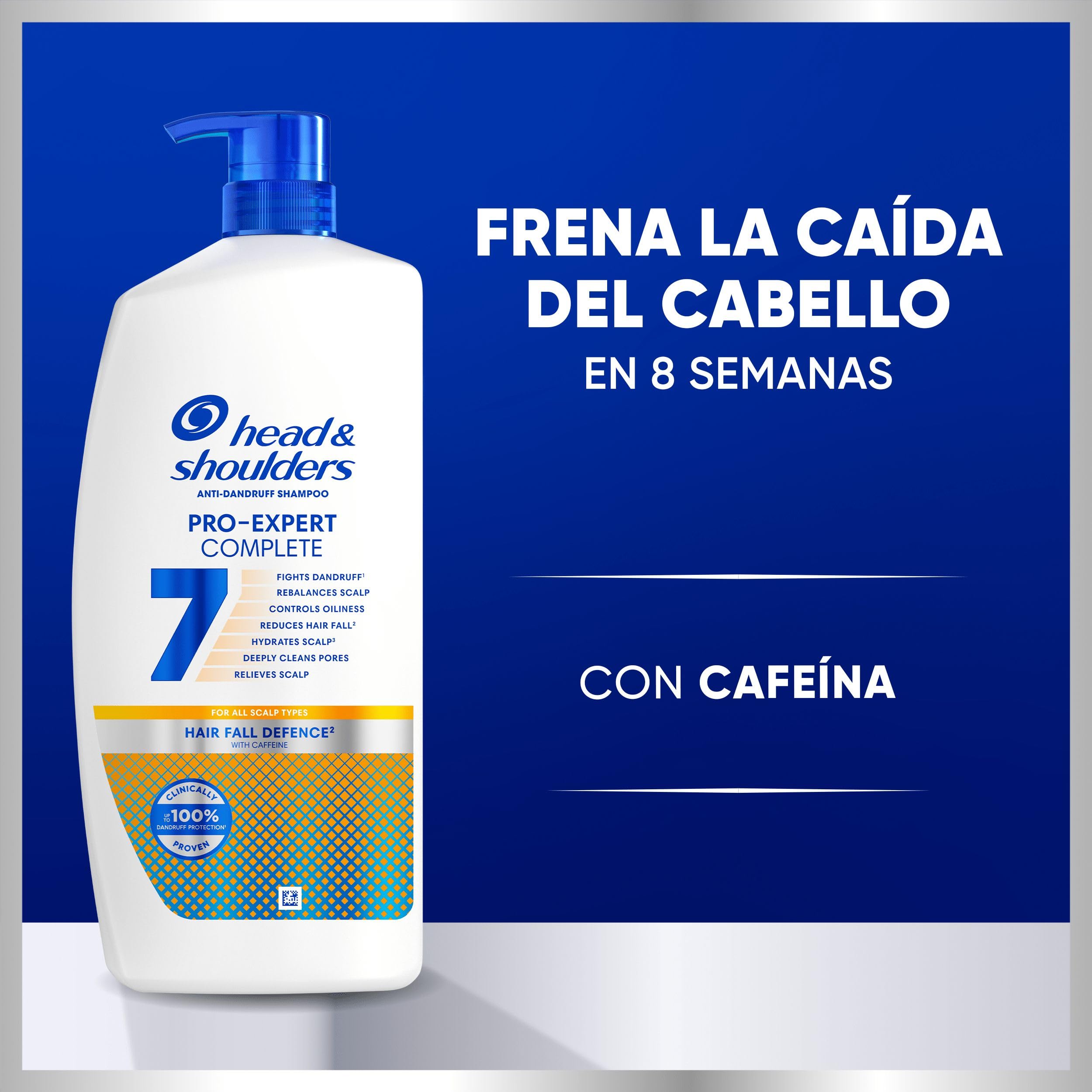 H&S Pro-Expert 7 Champú Anticaspa Anticaída 800ml con Cafeína