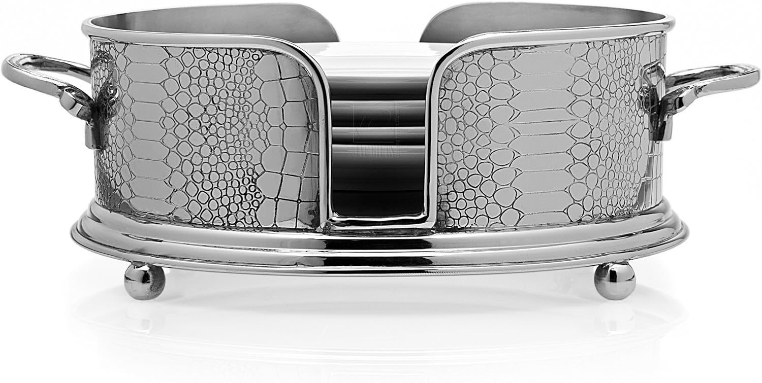 CROCO DESIGN SALAD PLATE HOLDER WITH HANDLES Vertical