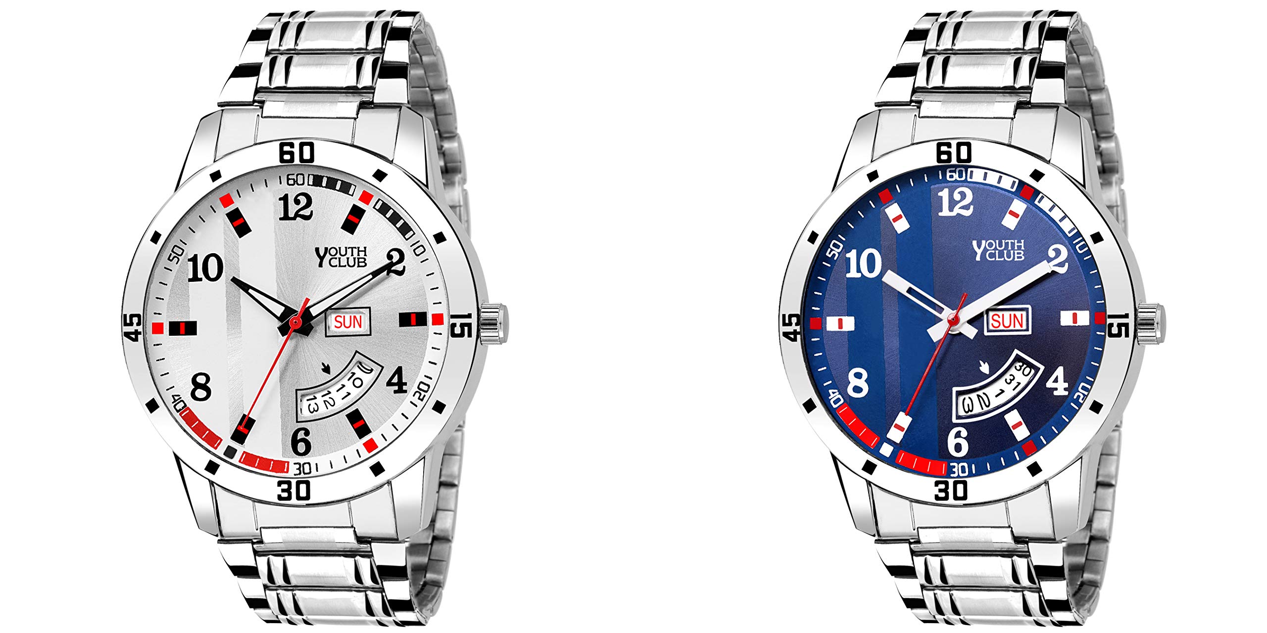 YOUTH CLUB Analog Blue and White Dial Boys Watches Combo (B0833ZL7B7) Amazon Price History, Amazon Price Tracker