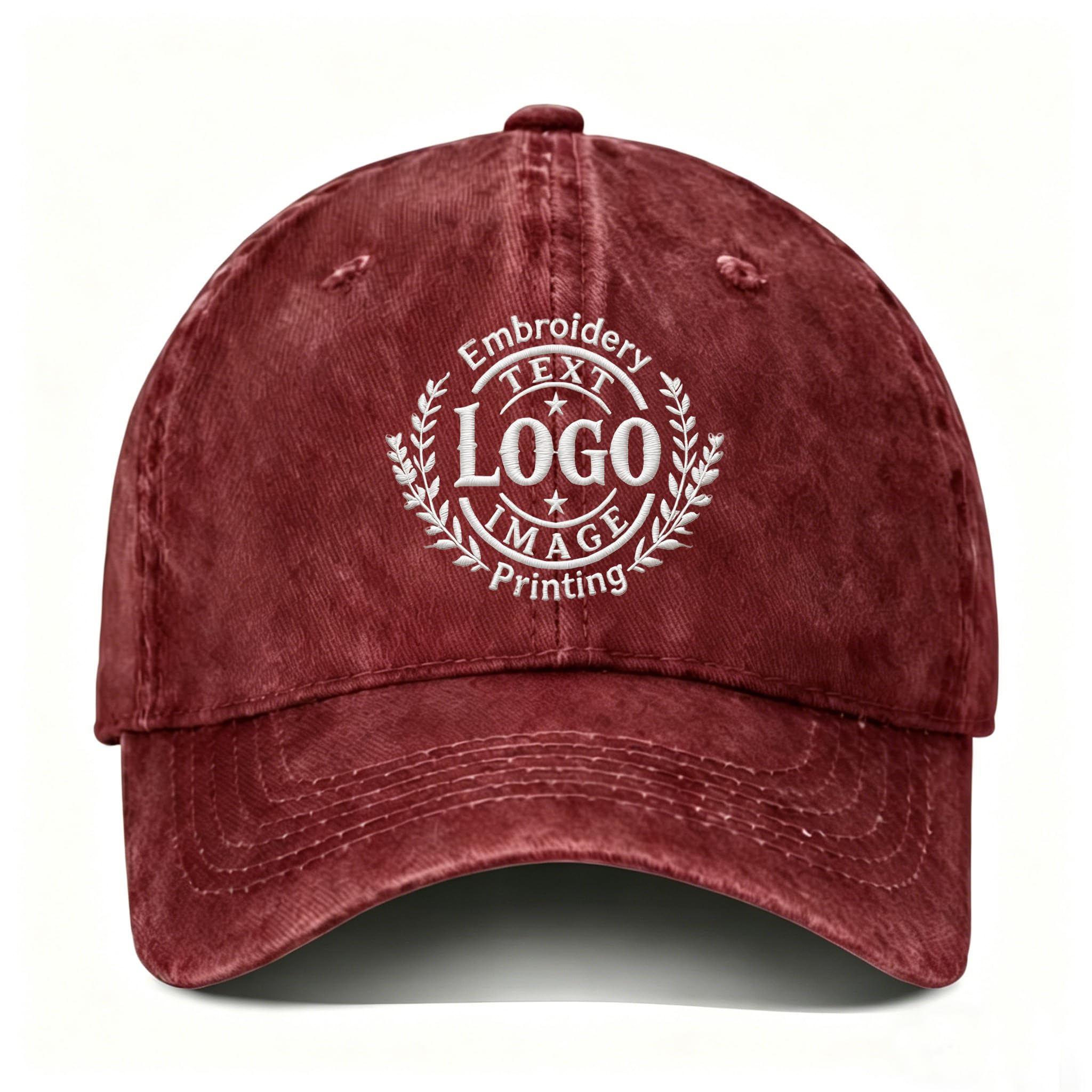 Soft Custom Hat Embroidered & Printed Baseball Cap to Text/Logo/Image Adult